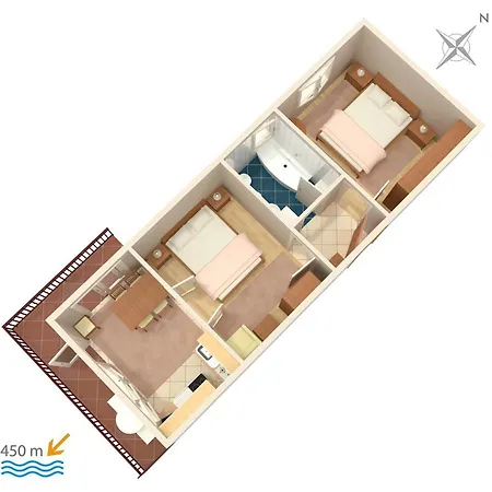 With A Parking Space Biograd Na Moru, Biograd - 860 *
