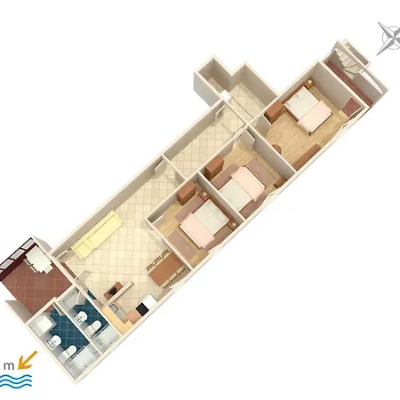 With A Parking Space Biograd Na Moru, Biograd - 860 Apartmán